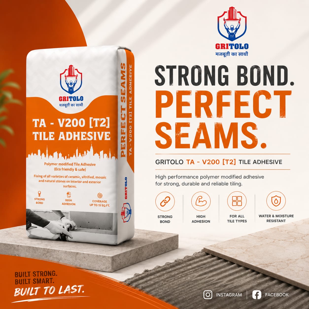 tile adhesive for vitrified tiles India